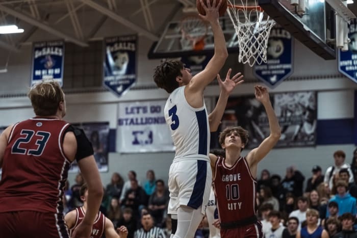 Grove City vs St. Francis DeSales boys basketball 022523 Gabe Haferman31